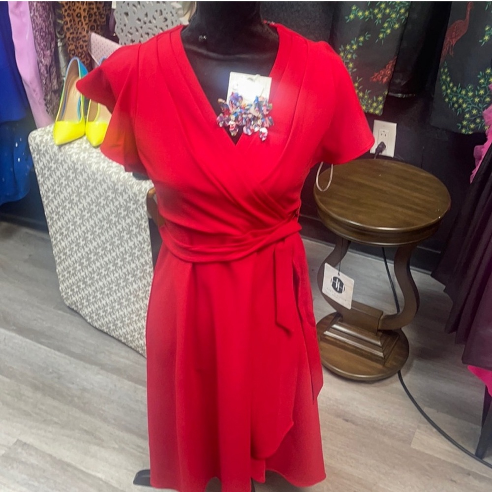 NWT DKNY Red 🎈🚨🌺Wrap Dress